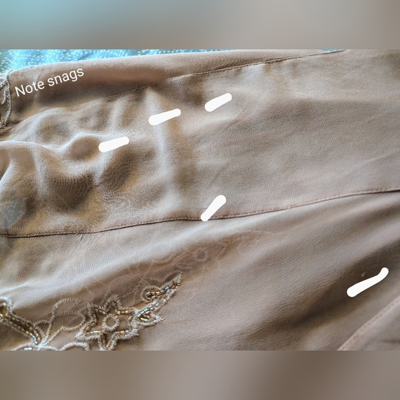 Free People Sheer Peachy Beaded‎ Applique Dress - Picture 15 of 16